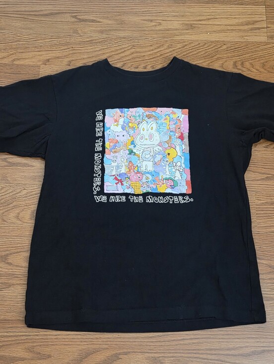 Uniqlo Tops - Uniqlo x POP MART UT T-Shirt THE MONSTERS LABUBU Black Japan Sz Medium Unisex